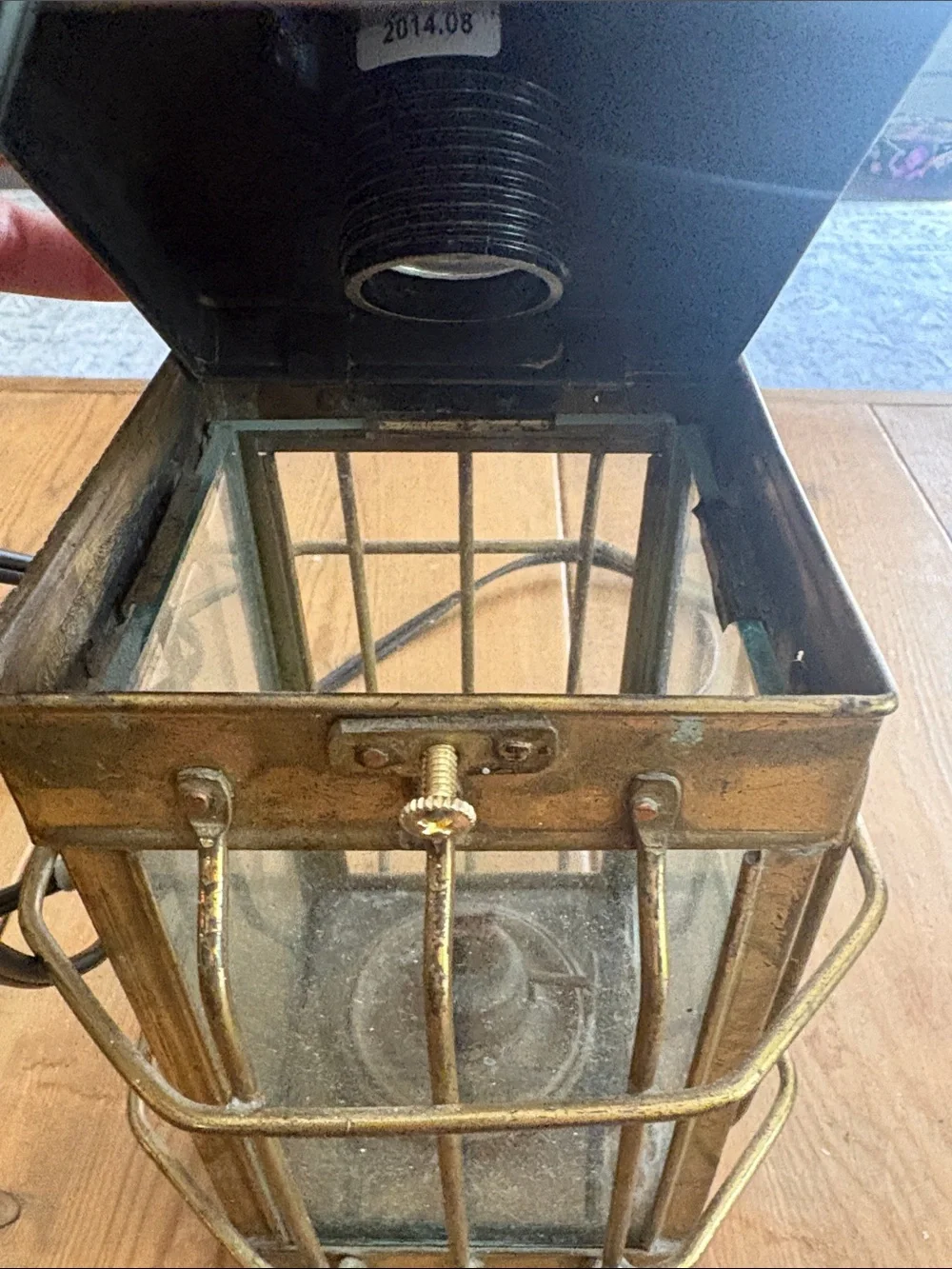 Vintage Brass Cage Lantern Pendant Lights - Gold